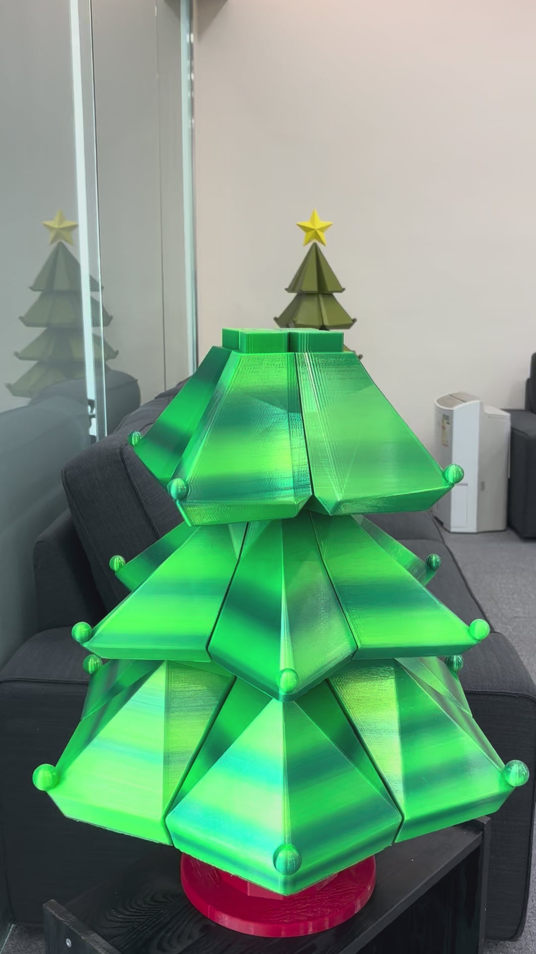 Modern Christmas Tree Sculpture