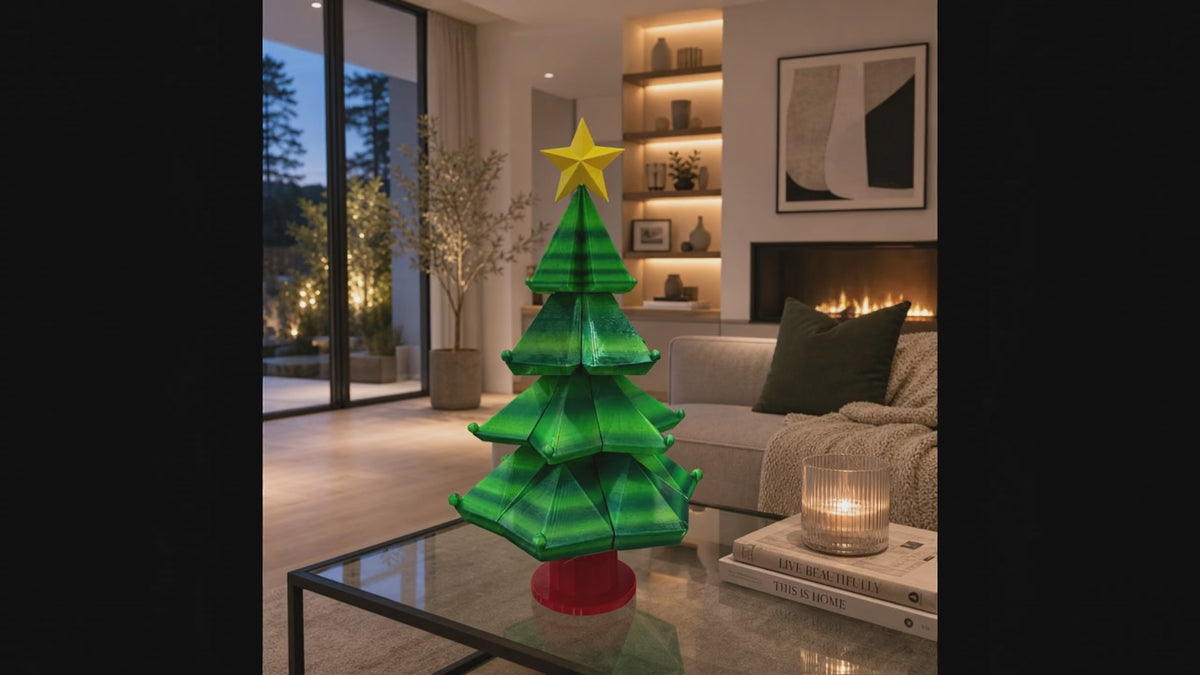 Modern Christmas Tree Sculpture
